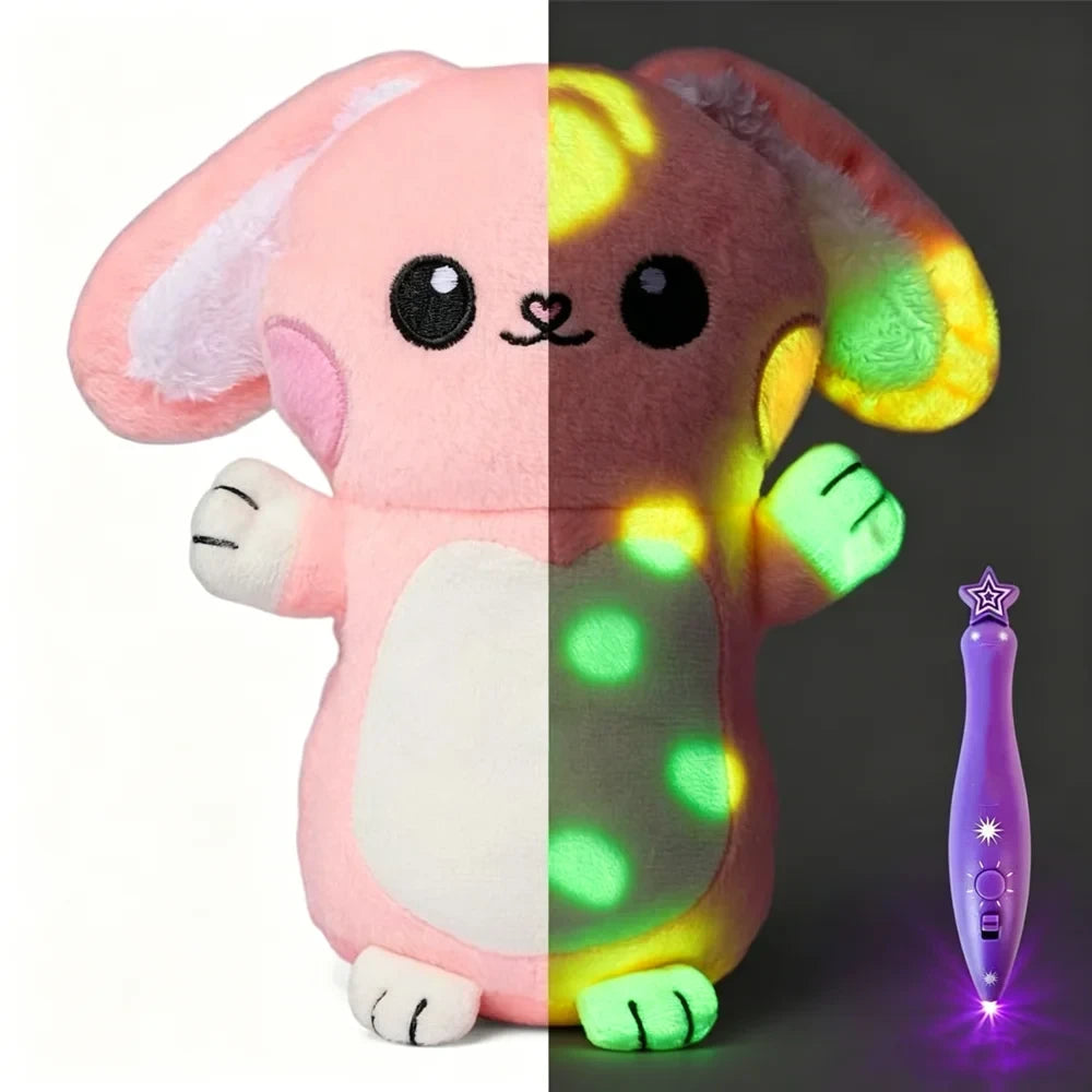 Glow in the Dark Doodle Plush Doll